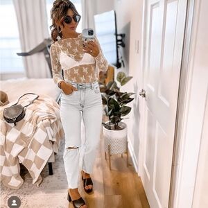 Abercrombie Ankle Straight Ultra High Rise Jeans